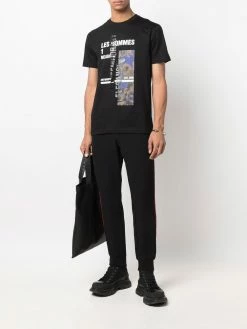 Les Hommes graphic logo-print T-shirt