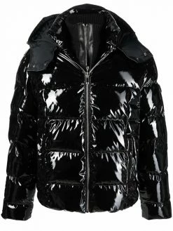Les Hommes high-shine padded jacket
