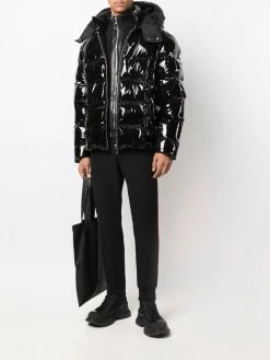 Les Hommes high-shine padded jacket