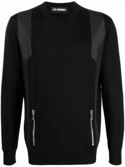 Les Hommes ribbed-knit virgin wool jumper