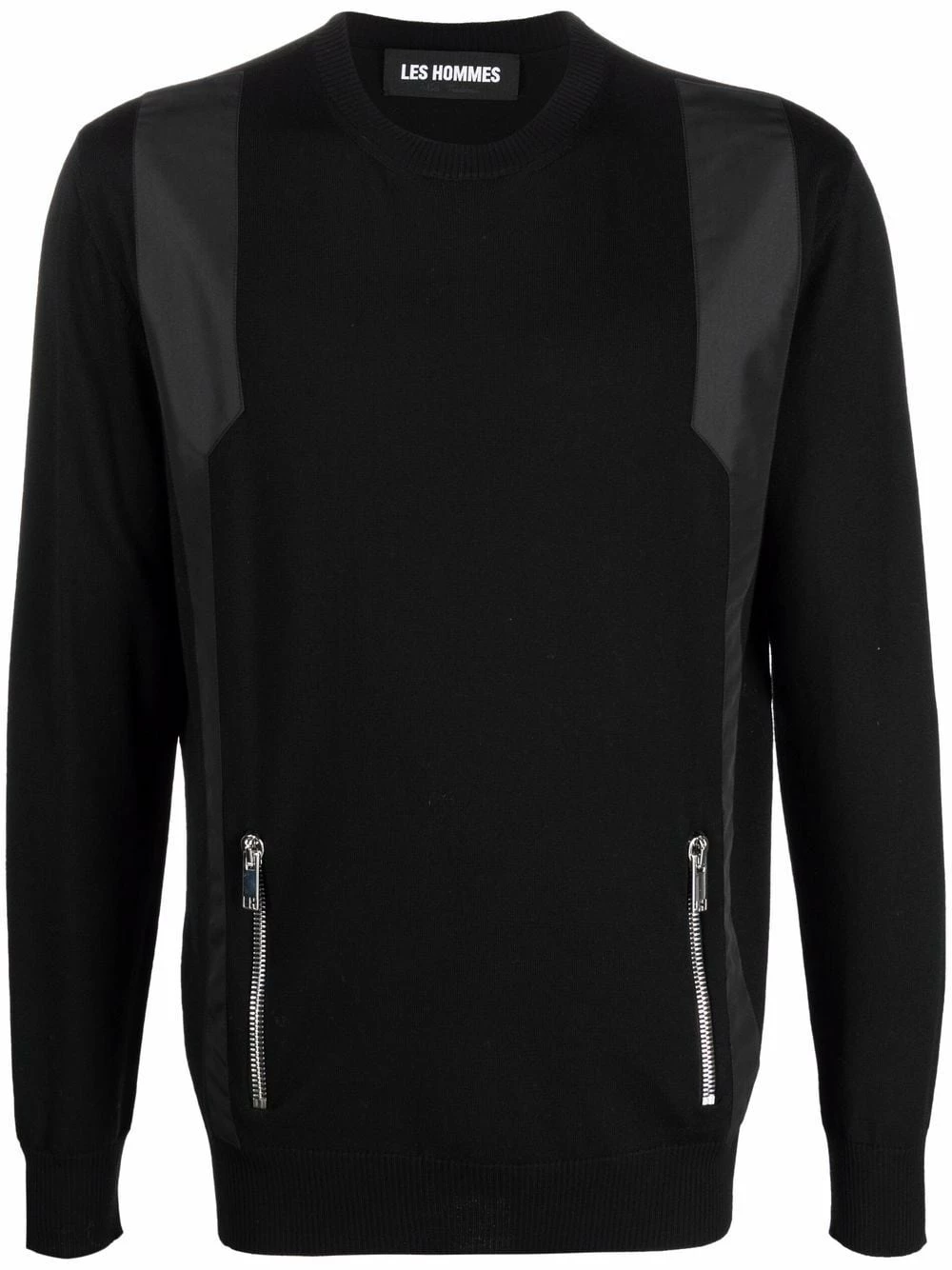 Les Hommes Ribbed knit virgin wool jumper knitted sweaters of men 1 Les Hommes ribbed-knit virgin wool jumper