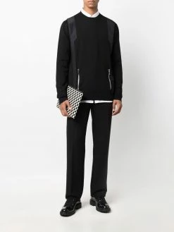 Les Hommes ribbed-knit virgin wool jumper